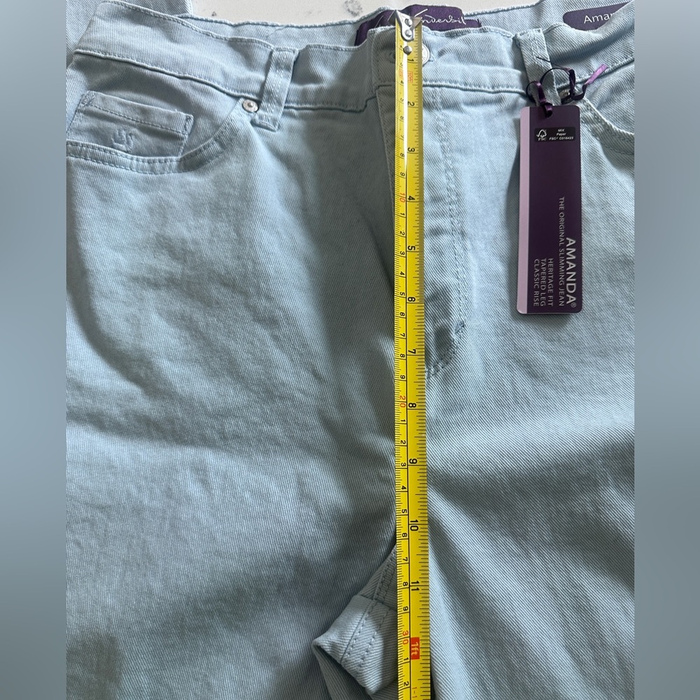 NWT Gloria Vanderbilt Womens Amanda Original Slimming Tapered Classic Jeans s 12 - Picture 11 of 13
